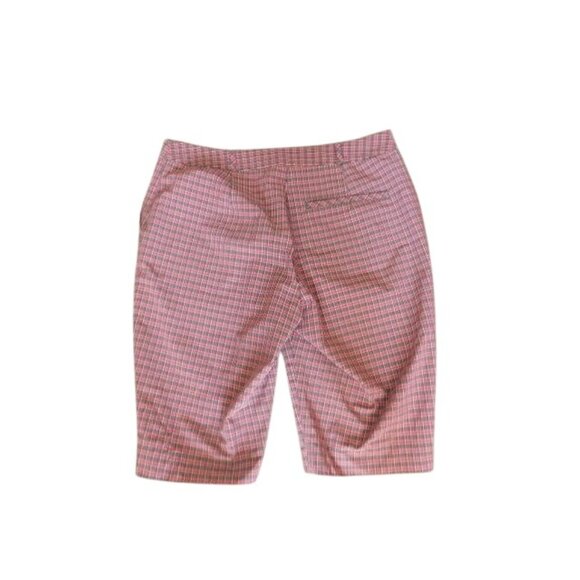 Annika Cutter & Buck Size 6 Plaid Bermuda Golf Shorts Sporty - Picture 3 of 3